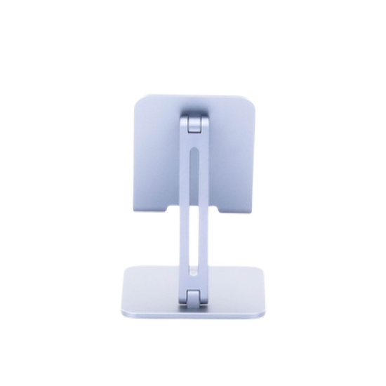 Soporte de Aluminio para IPad & Tablet | Plegable |Angulo Ajustable de 180° y 270° | Base Antideslizante | Protección  de Silicona | Amplia Compatibilidad con dispositivos de 7.9'' a 12.9'' | Aluminio Solido | Color Gris