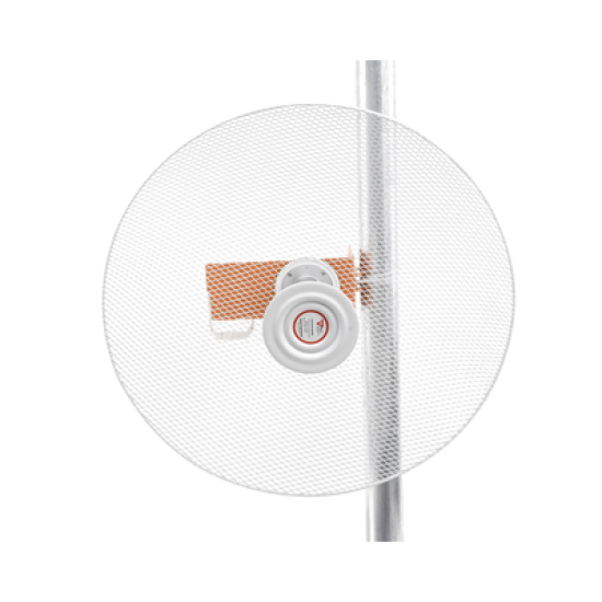 Antena direccional con diseño aerodinámico para minimiza la resistencia al viento, Ganancia de 30 dBi,  frecuencia (4.9 - 6.5 GHz), Polarización doble, incluye montaje para torre o mástil 