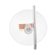 Antena direccional con diseño aerodinámico para minimiza la resistencia al viento, Ganancia de 30 dBi,  frecuencia (4.9 - 6.5 GHz), Polarización doble, incluye montaje para torre o mástil 