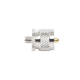 Adaptador en Línea de Conector SMA Hembra a UHF Macho (PL-259), Níquel/ Oro/ Teflón.