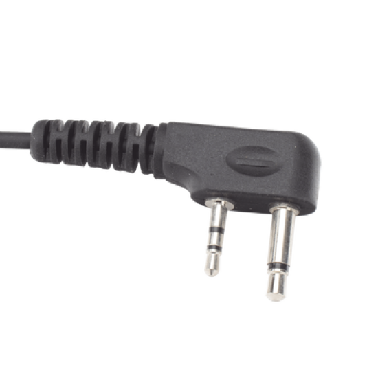 Micrófono - audífono de solapa con tubo acústico transparente para ICOM IC-F11/ 14/ 3021/ 3013/ 3103/ 3003/ 1100D/2100D