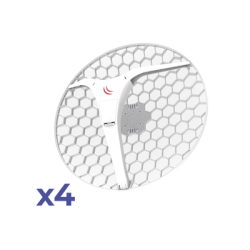 (LHG XL 5 ac 4 Pack) CPE y PtP en 5GHz  802.11 a/n/ac con Antena de Rejilla de 27dBi. 