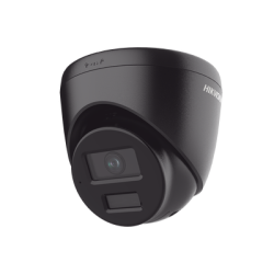 [Dual Light] Turret IP 4 Megapixel / Color Negro /  Lente 2.8 mm / 30 mts IR + 30 mts Luz Blanca / Micrófono Integrado / ACUSENSE Lite / Exterior IP67 / H.265 / PoE / ONVIF / Micro SD