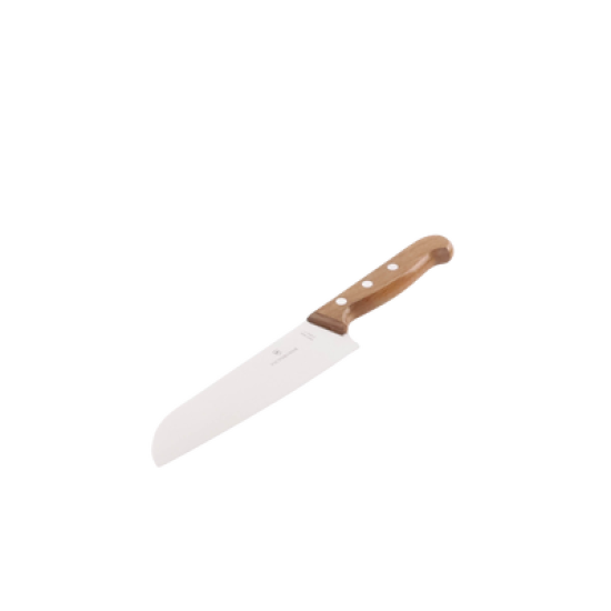 Cuchillo Santoku Wood de 17 cm, Filo con Corte Recto, Estilo Japonés