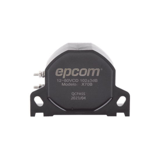 Alarma de Reversa Vehicular Profesional, 12-80 Vcc, 105±3dB