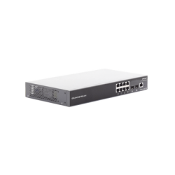 Switch PoE+ Gigabit Administrable / 8 puertos 10/100/1000 Mbps + 2 Puertos SFP Uplink / Hasta 120W / Compatible con GWN Cloud.