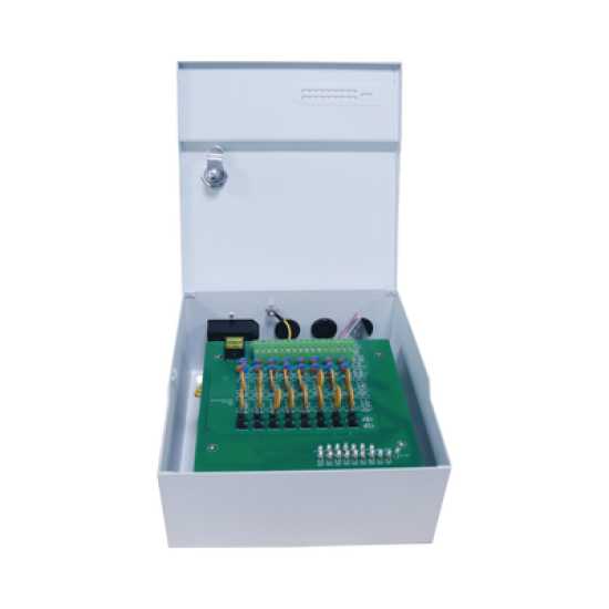 Fuente de Poder / Entrada: 100-240 Vca / Salida: 24 Vca / 20 Amperes / 16 canales