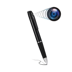 Cámara Oculta en Bolígrafo (Spyce Camera) /  Full HD / Grabación de Video y Audio / Captura de Fotos / Soporta Memoria Micro-SD de hasta 64G / Tiempo de Carga Aprox. 1 hora / Tiempo de Trabajo 120 min. / Incluye Cable de Carga. 