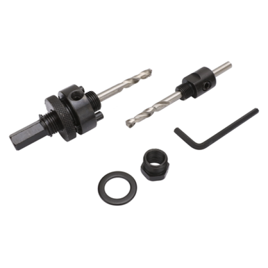 Juego de 13 Brocas Sierra Bimetálica con Adaptadores y Estuche. (3/4