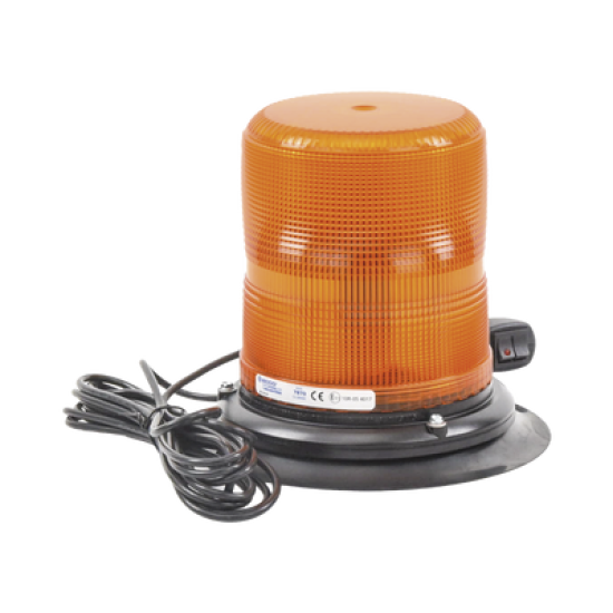 Baliza LED color ámbar con montaje magnético de succión DE 7