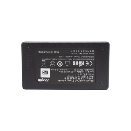 Inyector PoE estándar 802.3af Gigabit (50 V - 0.3 A - 15 W)