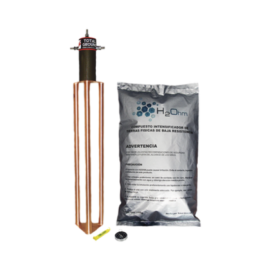 Electrodo para corriente máxima de 45 Amp. con Filtro y Compuesto H2Ohm.