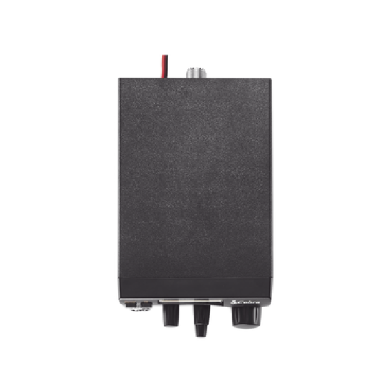 Radio móvil en banda CB de 40 canales en modulación AM con pantalla monocromática y función de PA 