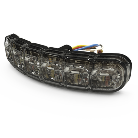 Luz perimetral , 12 LEDs Ultra Brillantes, Dual Color Rojo / Claro