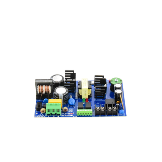 12 o 24 Vcc @ 6 A / fuente tipo tarjeta / 1 salida / capacidad de batería / batería no incluida.