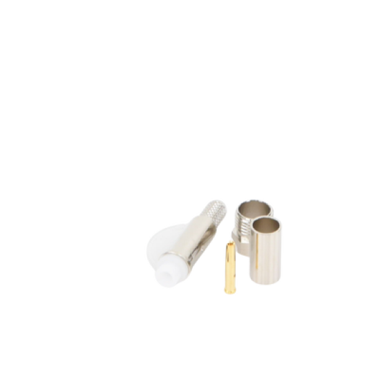 Conector FME Hembra de Anillo Plegable para Cable RG-58/U, Níquel/ Oro/ Teflón.