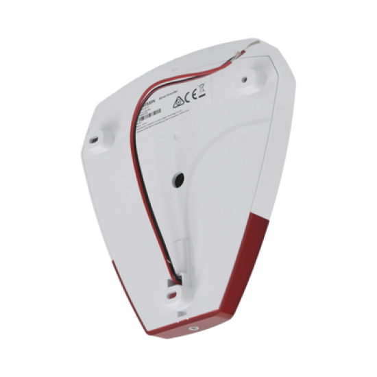 Sirena Estrobo Cableada Hikvision / Ideal para cualquier Panel de Alarma / Roja / 105 dB / Protección IP54