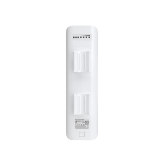 NanoStation airMAX M2 CPE,  hasta 150 Mbps, frecuencia 2 GHz (2412-2462 MHz) con antena integrada de 11 dBi