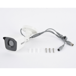 Bala TURBOHD 2 Megapíxeles (1080p) / Gran Angular 103° / Lente 2.8 mm / IR EXIR Inteligente 20 mts / Exterior IP66 / dWDR / TVI-AHD-CVI-CVBS / Policarbonato