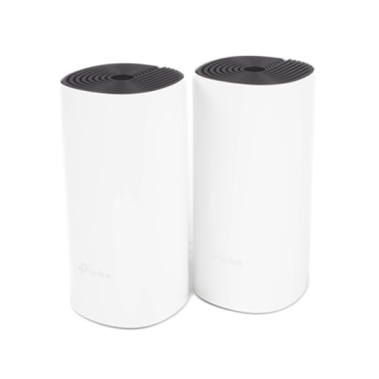 KIT 2 Routers Inalámbricos MESH Interior para Hogar / Doble Banda Wi-Fi 5 AC1200 Mbps / 2 Puerto Gigabit WAN/LAN / 2 Antenas Internas / Administración Mediante la App Deco (iOS, Android) 