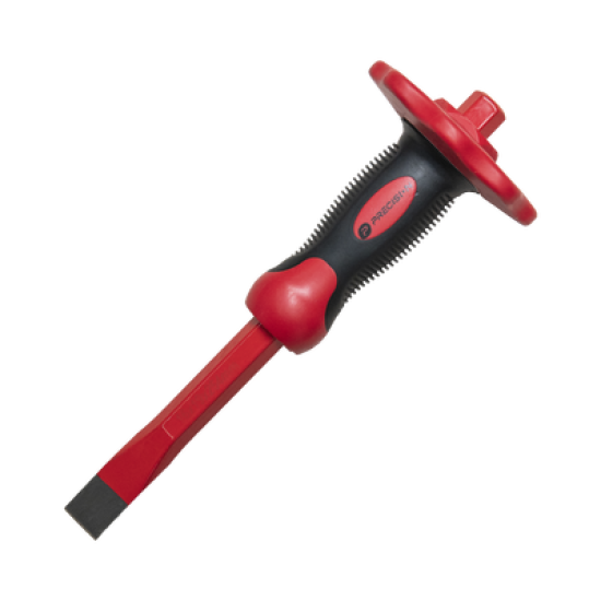 Cincel de Punta Plana con Protección para las Manos de 19x16x250mm