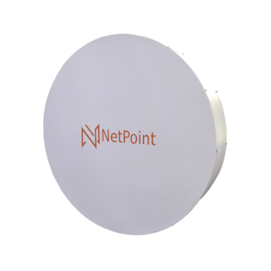 Antena de parabola profunda, blindada, con supresión al ruido de 6 ft, 4.9-6.4 GHz, Ganancia 41 dBi con SLANT de 45 ° y 90 °, ideal para distancias superiores a 100 km, Conectores N-hembra, montaje con alineación milimétrica.