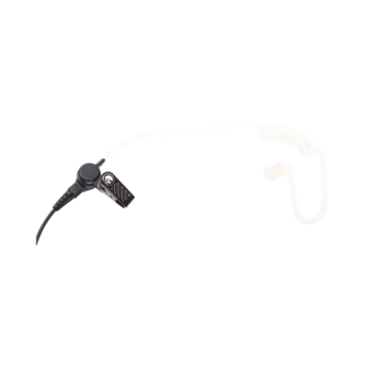 Micrófono - audífono de solapa con tubo acústico transparente para ICOM IC-F11/ 14/ 3021/ 3013/ 3103/ 3003/ 1100D/2100D