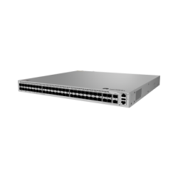 Switch Empresarial Core Gigabit Administrable  Capa 3 / 48 puertos 1GE SFP / 4 Puertos 10GE SFP+ Uplink / 2 Puertos 10GE SFP+ (Stack) / ERPS / Ruteo Dinamico (RIP, OSPF, IS-IS y BGP)  / iStack / Administración Nube Gratis