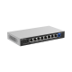 e-Lighten ONU / Switch PoE+ Hibrido, Capa 2 con un Puerto PON 1G y 8 Puertos Ethernet PoE+ 1G hasta 120 Watts y 100 Clientes