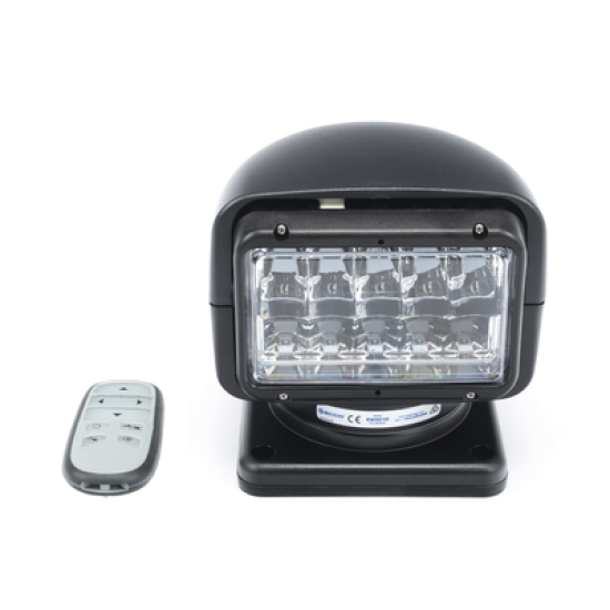 Faro Buscador, 7040 lúmenes, Color Negro, Uso Rudo, Multifuncional, Luz Clara 