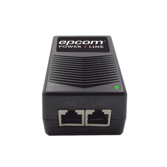 Adaptador de pared / Inyector PoE / 24 Vcc / 1 A / Controlado por chip IC / Protección contra OV, OC, SC, UV/  Fácil de instalar