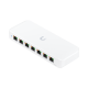 UniFi Switch Ultra 210W Administrable / 8 puertos GbE / (1) puerto POE++ IN opcional y (7) puertos POE+/ Wattaje depende de fuente o POE IN / Incluye fuente AC hasta 202W para POE