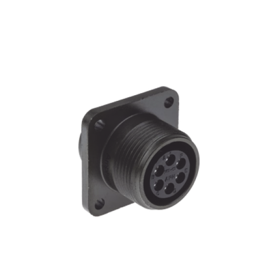 Conector Hembra Circular  de 6 Terminales para uso Rudo, Amphenol 