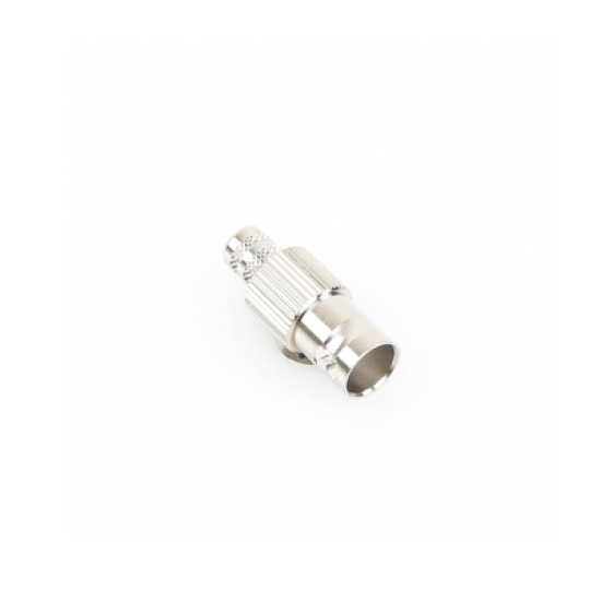Conector BNC Hembra de 75 Ohm, Anillo Plegable para Cable RG-6/U, Níquel/ Oro/ Teflón.