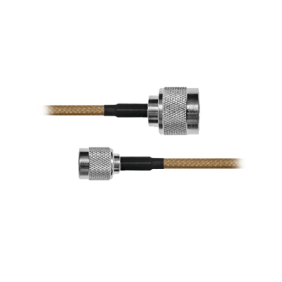 Cable RG-142/U, con conectores N Macho / TNC Macho de 60 cm.