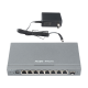 Router Balanceador con Función SD-WAN, 8 puertos gigabit y 1 puerto SFP, soporta 4x WAN configurables, hasta 200 clientes.