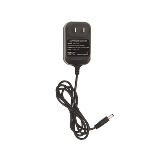Adaptador de Pared de 12 Vcc Regulada / 2 Amp / Voltaje de Entrada de 100 - 240 VCA