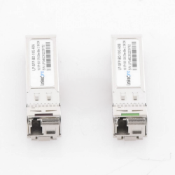 Transceptores Ópticos Bidireccionales SFP+ (Mini-Gbic) / Monomodo 1270 & 1330 nm / 10 Gbps / 10GBASE-BX / Conector LC/UPC Simplex / DDM / Hasta 60 km / 2 Piezas 