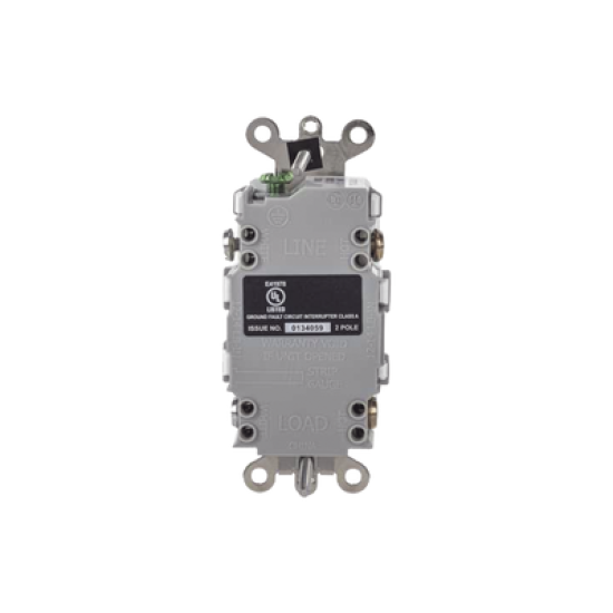 Contacto GFCI 20 A 125 V / Resistente a Intemperie / A prueba de manipulaciones / Color Blanco (Nema 5-20R) / Grado Industrial.