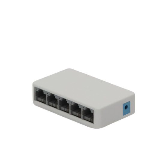 Switch NO Administrable / Para escritorio /  5 puertos 10/100 Mbps / Diseño Compacto / Plug and Play