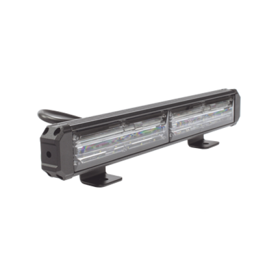 Barra de Luz de Advertencia, 2 Módulos de 6 LED, 11 Pulgadas Clara