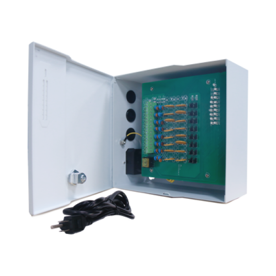 Fuente de Poder / Entrada: 100-240 Vca / Salida: 24 Vca / 20 Amperes / 16 canales