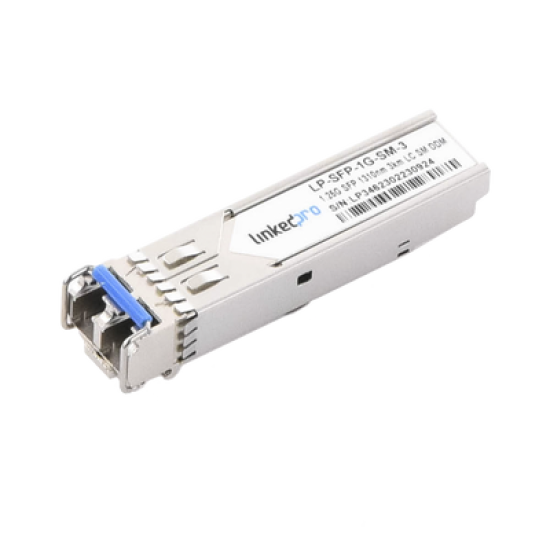 Transceptor Óptico SFP (Mini-Gbic) / Monomodo 1310 nm / 1.25 Gbps / 1000BASE-EX / Conectores LC/UPC Dúplex / DDM / Hasta 40 km 