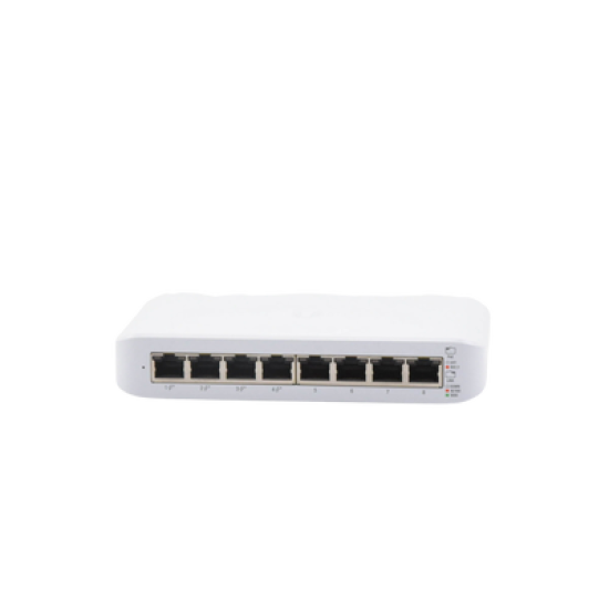 Switch UniFi Lite Administrable PoE de 8 Puertos 10/100/1000 Mbps (4 puertos 802.3af/at), 52 W 