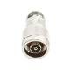 Adaptador en Línea, de Conector N Macho Inverso a N Hembra, Níquel/ Oro/ Teflón.