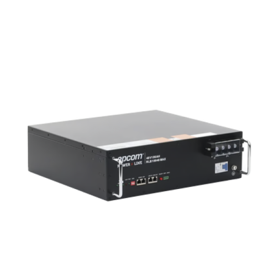 Batería de Litio de 4.8 Kwh, 48 Vcc, 104 Ah, 3U de Montaje en Rack.