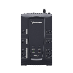 UPS de 685 VA/390 W, Topología Línea Interactiva, Entrada 120 Vca NEMA 5-15P, Tipo Gabinete Compacto, Con 8 Tomas NEMA 5-15R