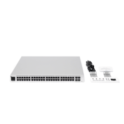 UniFi Switch USW-Pro-48-POE Gen2, Capa 3 de 48 puertos PoE 802.3at/bt + 4 puertos 1/10G SFP+, 600W, pantalla informativa