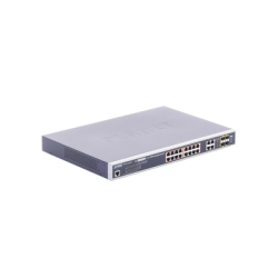 Switch Administrable 16 puertos 10/100/1000 802.3at PoE 230W y 4 puertos GigabitTP/SFP Combo