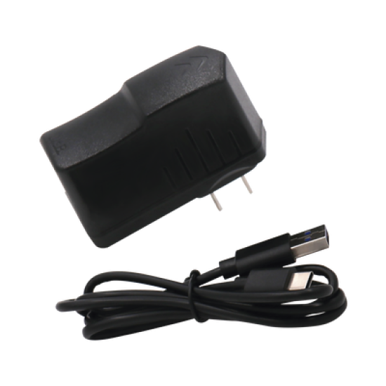 Adaptador de pared de 5 Vcc, @ 3 A con micro-USB tipo C